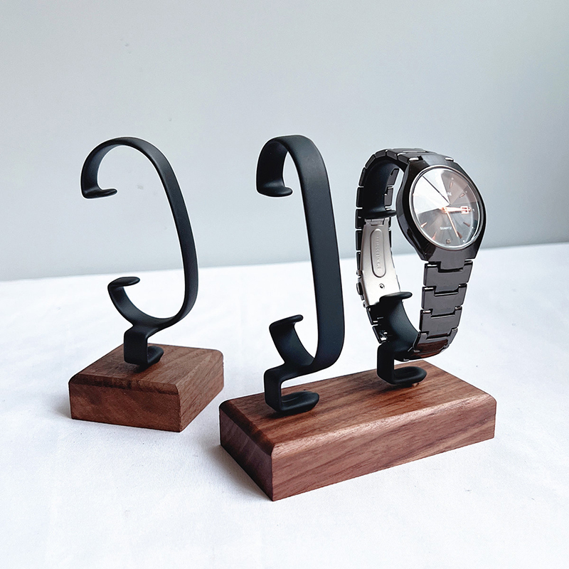 Jewelry And Watches Inc - Деревянная С-образная подставка для украшений, органайзер