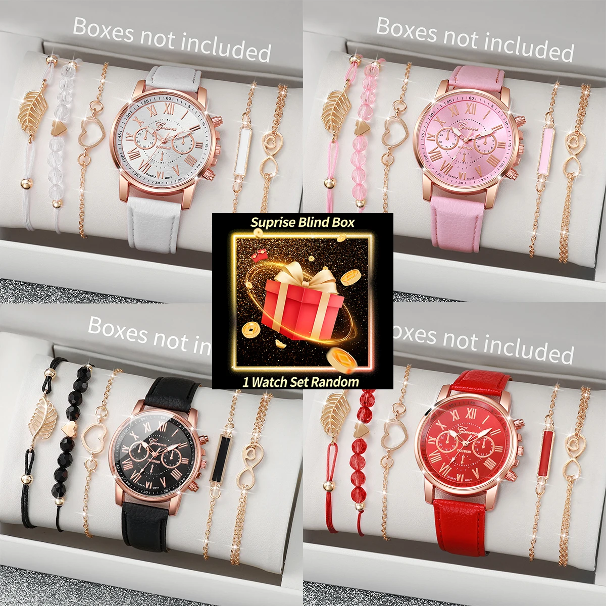 Jewelry For Watches - Набор женских часов в коробке-сюрпризе: случайный
