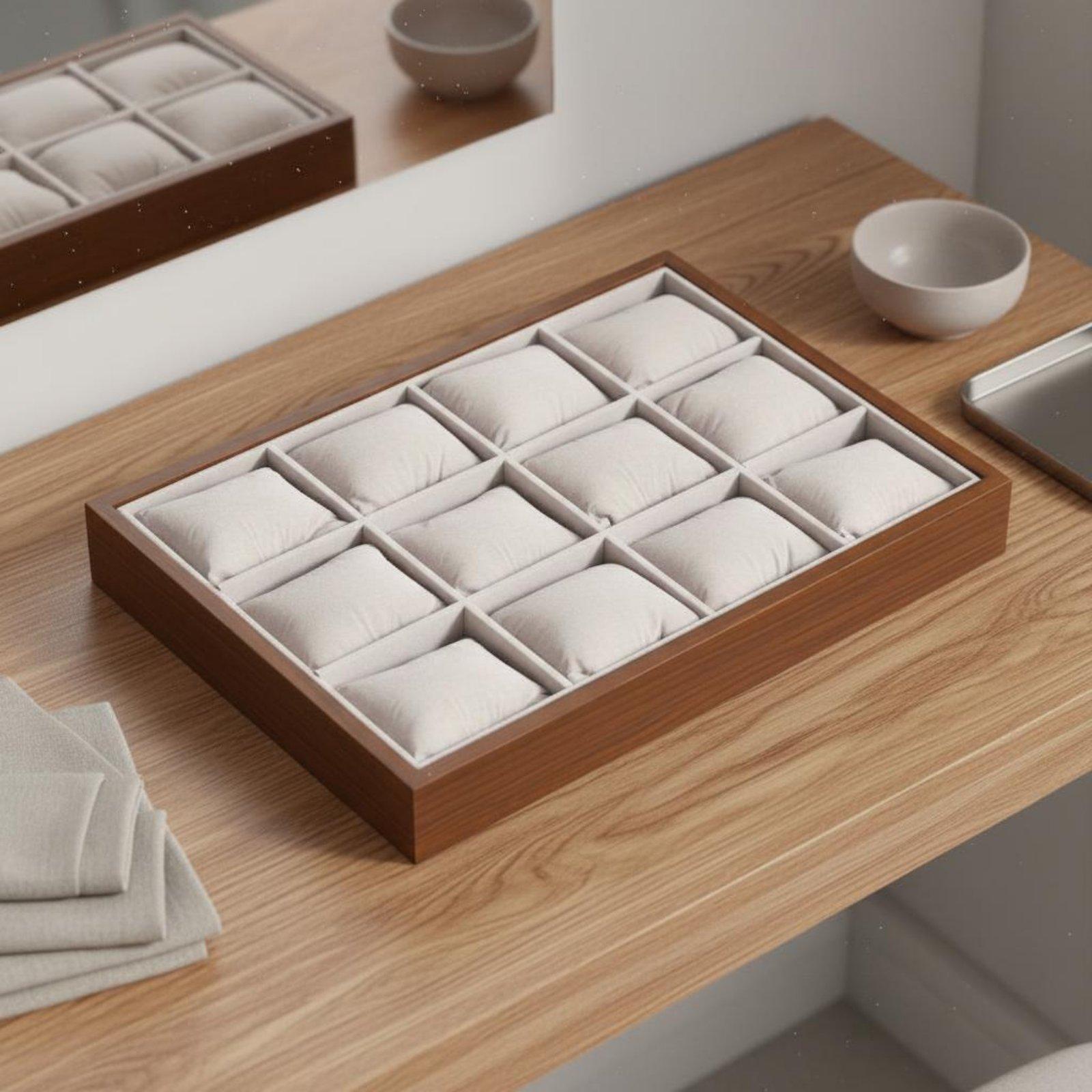 Watch Display Box - Деревянный органайзер-поднос для часов и ювелирных