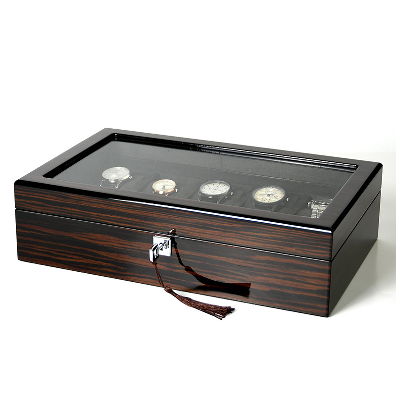 Деревянный лакированный футляр – обзор и цена Watch Display Box