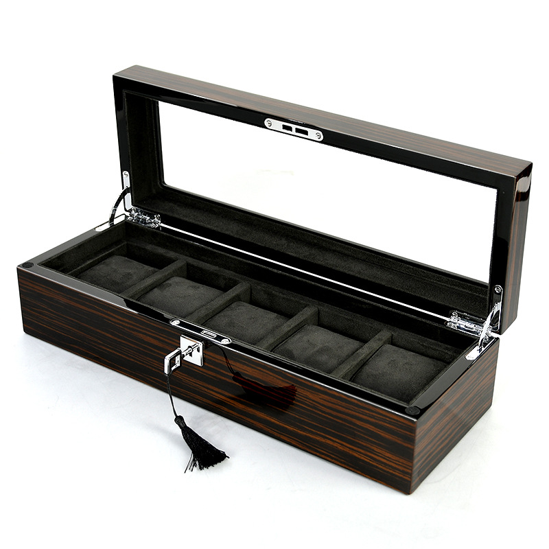 Деревянный лакированный футляр – обзор и цена Watch Display Box